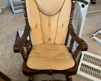 Rocker with Gold Trim; 26"W, 19"D, 43"T                                         $150.00