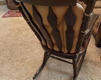 Rocker with Gold Trim; 26"W, 19"D, 43"T                                         $150.00