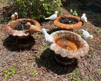 3 Cast iron post with Birds  $30.00 each