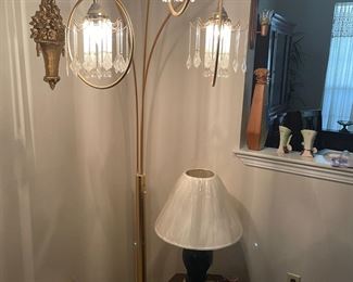 MCM 3 Arm Pole Lamp with marble base                                            $225.00