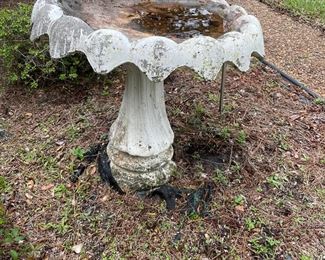 Large Concrete Bird Bath $125.00