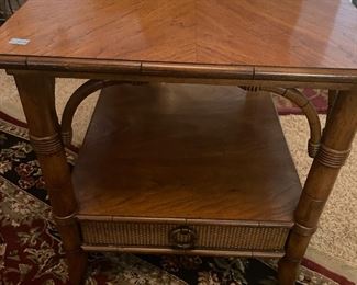 Thomasville End Table with Drawer.  $65.00                                    20"W 26"D 21"T