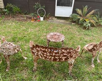 Cast Iron Patio Set  $300.00