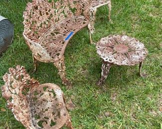 Cast Iron Patio Set  $300.00
