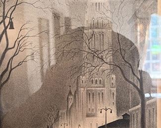 ELLISON HOOVER Etching ‘Riverside Church’ Limited Editions