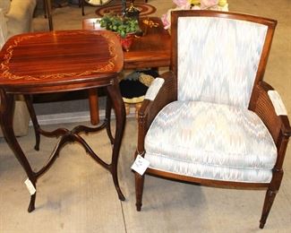 Very nice tables and chairs are at this sale.