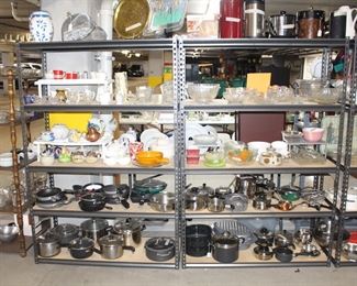We can help stock your kitchen!  Lots of quality, good clean items.  