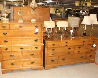 We have lots of quality dressers and chest of drawers.  