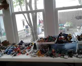 TRANSFORMERS, ACTION FIGURES AND CARS AND PLANES