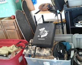 HUNTING, CAMPING, SKATE BOARDS, CABINETS