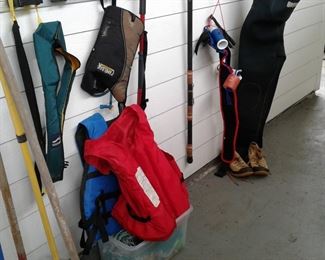 BOATING AND FISHING AND YARD TOOLS