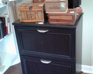 FILE CABINET AND CIGAR BOXES