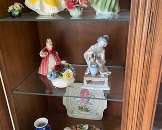 Nice selection of vintage pottery and porcelain, including Royal Doulton, Lladro, Radnor and more.