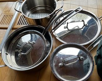 Cuisinart pans and skillets.