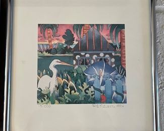 Connie Nelson print, numbered, signed and framed.