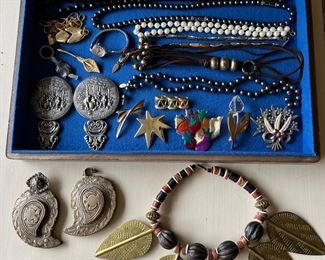 Large selection of costume jewelry.