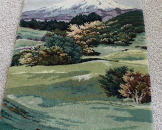 Vintage Feltex New Zealand picture series rug.