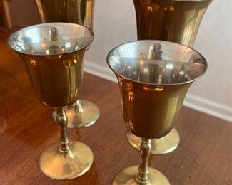 Brass goblets