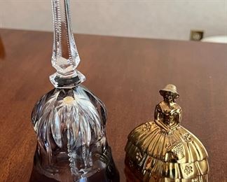 Crystal and brass bells