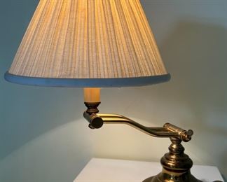 Brass swivel lamp