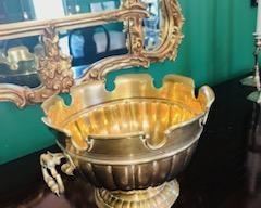 High Style Brass Monteith Bowl