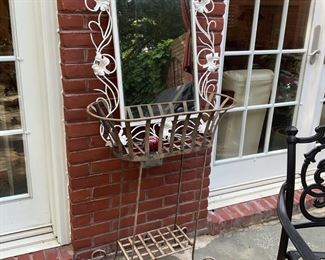 Plant stand and mirror