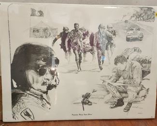 "Virginians Facing Desert Storm" - Limited Edition Signed by Artist