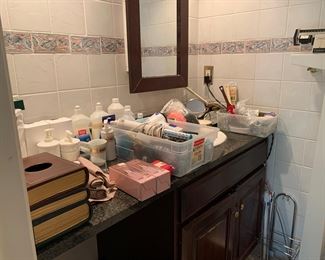 Bathroom accessories.