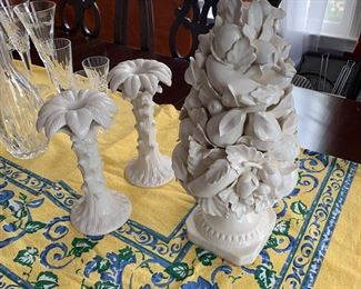 Ceramic candle holders/decoration 