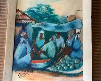 Haitian paintings.