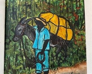 Haitian paintings.