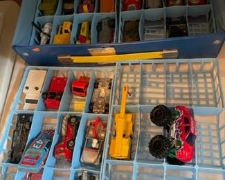 Vintage matchbox trucks.