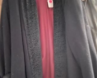 Vintage Paul Levy Designs black coat.