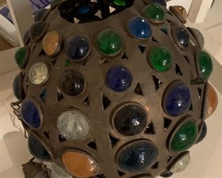 Multi-jeweled hanging sphere