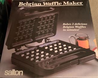 Belgian waffle maker in box