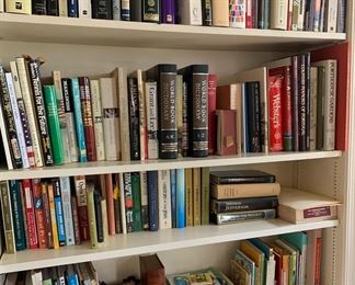 Kids books, cook books, history books