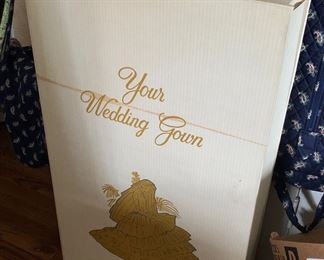 Vintage wedding gown.