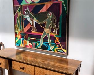 As almost all of the Good Art in the house, this painting came from Vixseboxse Art Gallery in Cleveland Hts