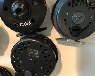 A selection of good fly fishing reels