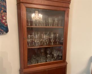 Vintage Federal Style China Cabinet 