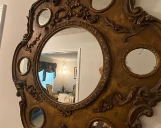Stunning Antique Carved Mirror!
