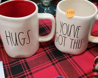 TWO RAE DUNN MUGS