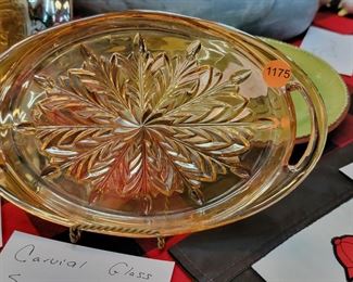 SMALL CARNIVAL GLASS PLATE