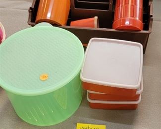 VINTAGE TUPPERWARE & THERMOSES