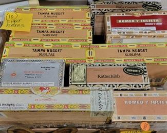LOT OF CIGAR BOXES