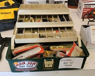 FISHING BOX WITH TACKLE