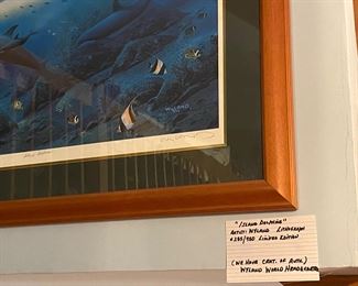 Another View Of “Island Dolphins” Artist: Wyland 