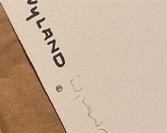 Another Photo Of “ Humpback With Calf” showing Wyland Signature 