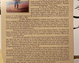 (This is just a little bit of background on Artist Wyland.  He was actually from Michigan.  His story is very interesting!