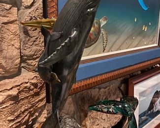 “Beginnings” Bronze Whale Sculpture Artist: Randy Puckett (zsigned & numbered) #35/350 (Certificate Of Authenticity Included) H=19 1/2” W=10” D=10”